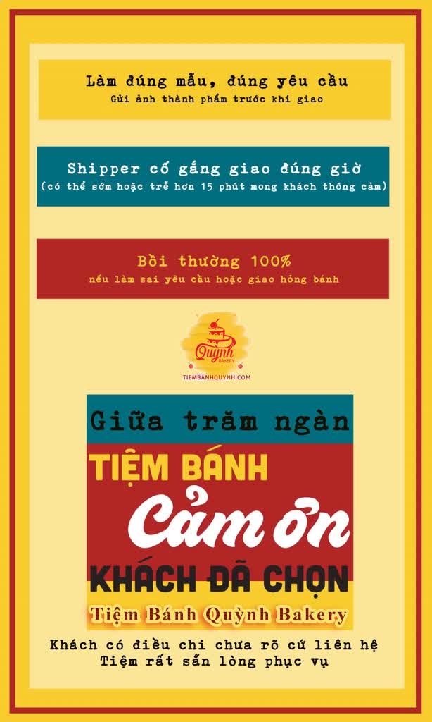 TIEMBANHQUYNH - Quỳnh Bakery cảm ơn quý khách đã ghé thăm.