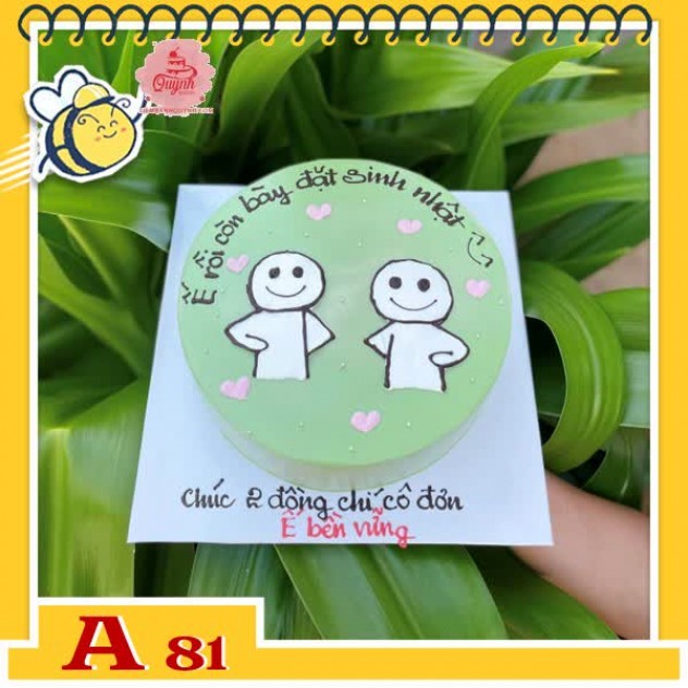 giới thiệu tổng quan Bánh kem sinh nhật đơn giản A81 ế mà bày đặt sinh nhật