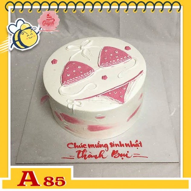 giới thiệu tổng quan Bánh kem sinh nhật đơn giản A85 bikini xinh xinh dui dẻ